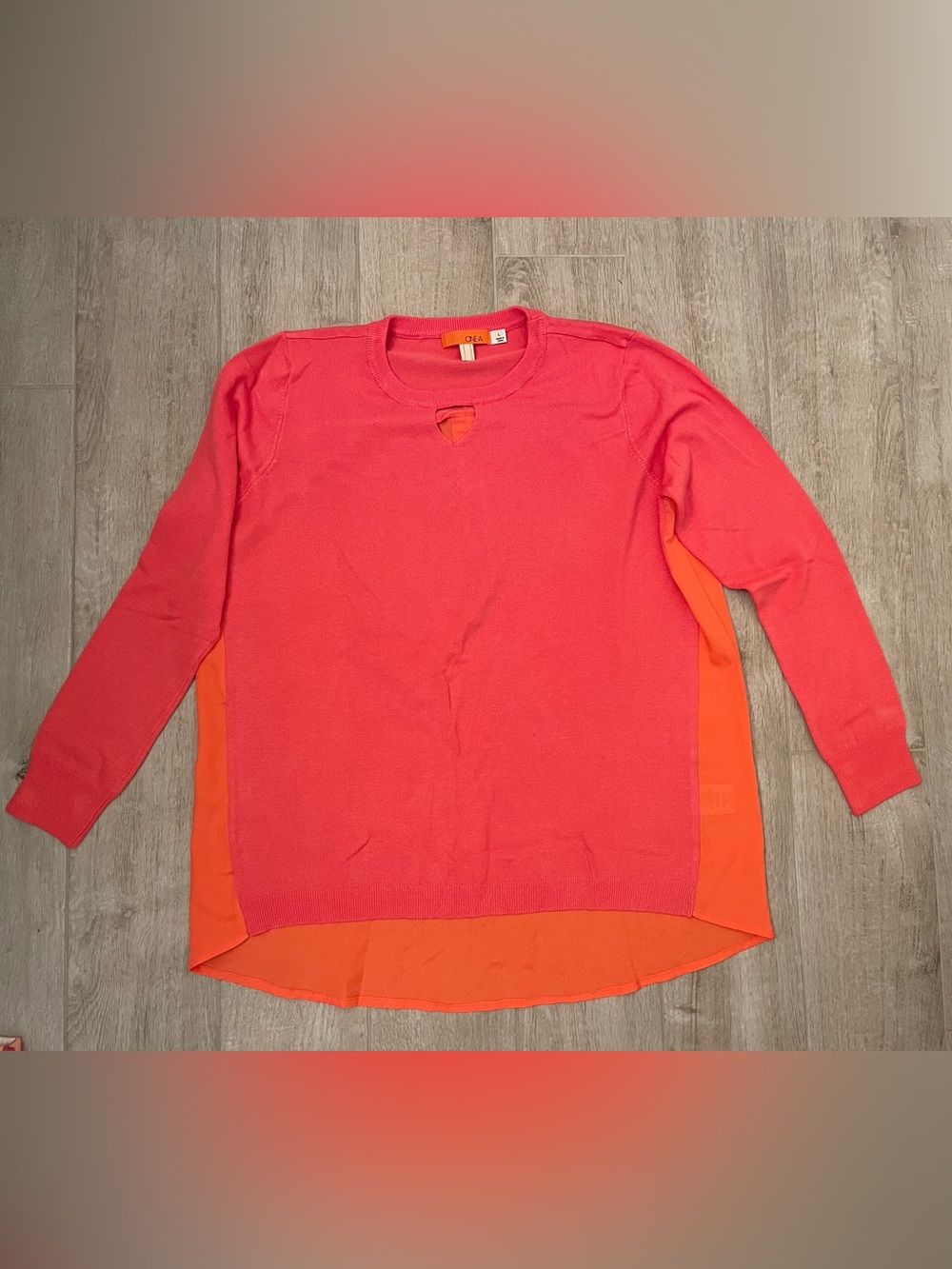 ONEA Coral Sweater / Orange Blouse, Large